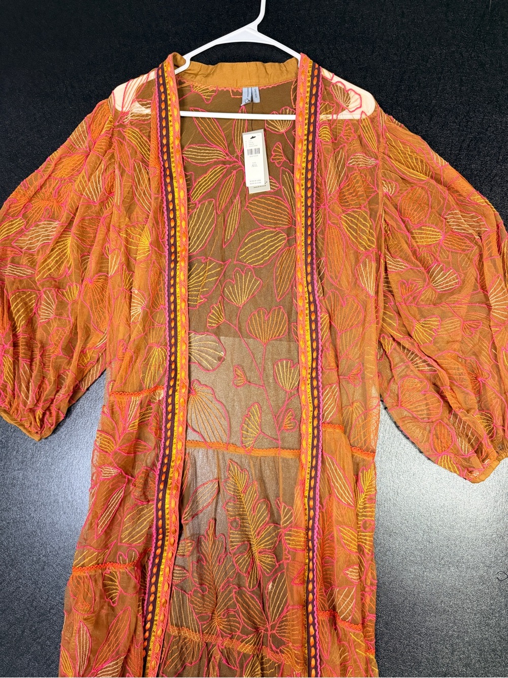NWT ONE SIZE Anthropologie Bl-nk Tulle Duster Kimono